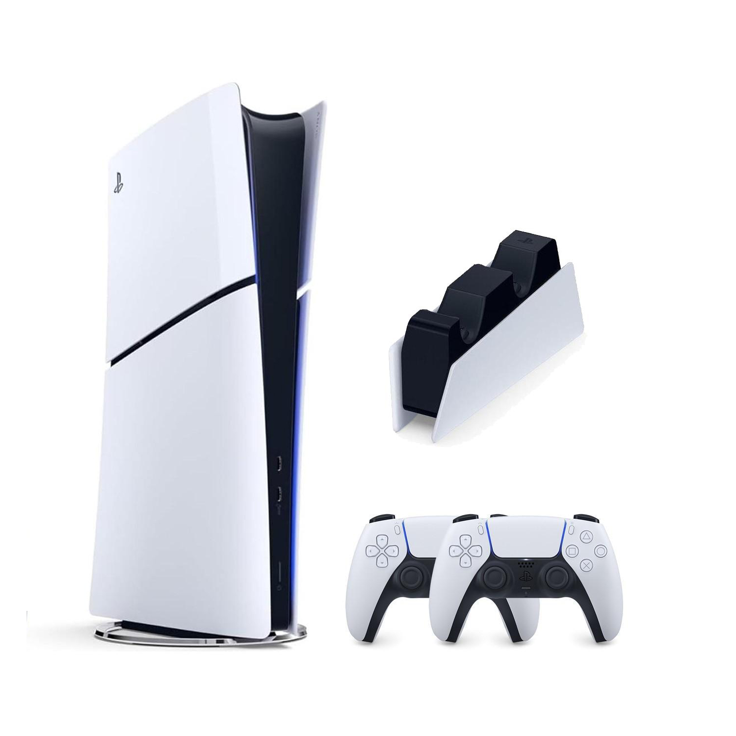 SONY PLAYSTATİON 5 PS5 SLIM DİGİTAL EDİTİON + 2.KOL + SONY ŞARJ İSTASYONU