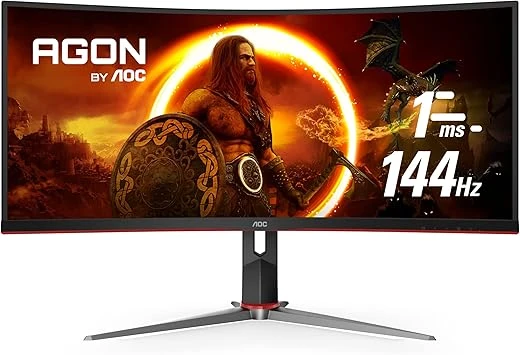 2. El AOC CU34G2X 34" 1 ms WQHD FreeSync Curved Pivot Oyuncu Monitörü (3 Ay Garanti)