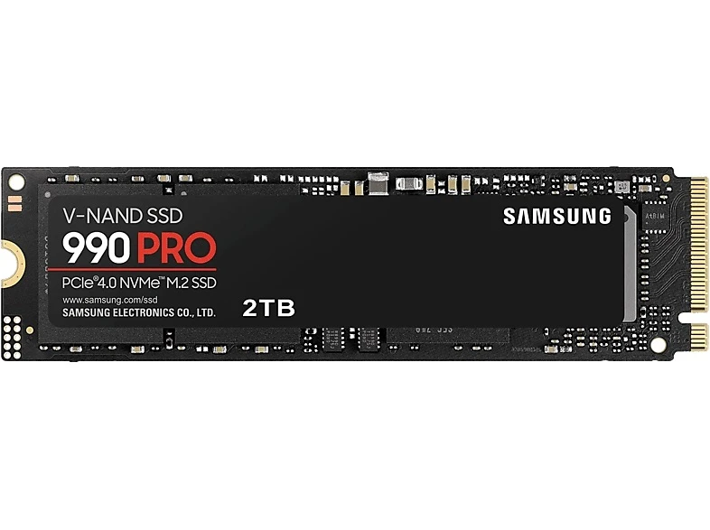 2.El Samsung 990 PRO 2 TB 7450-6900MB-S NVME M.2 SSD (MZ-V9P2T0BW)