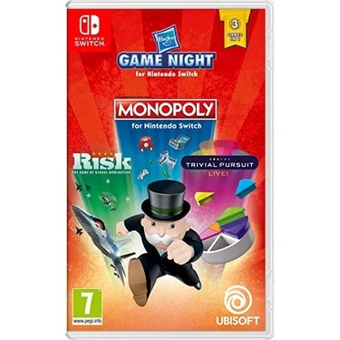 2.EL NINTENDO HASBRO GAME NİGHT SWITCH OYUN MONOPOLY