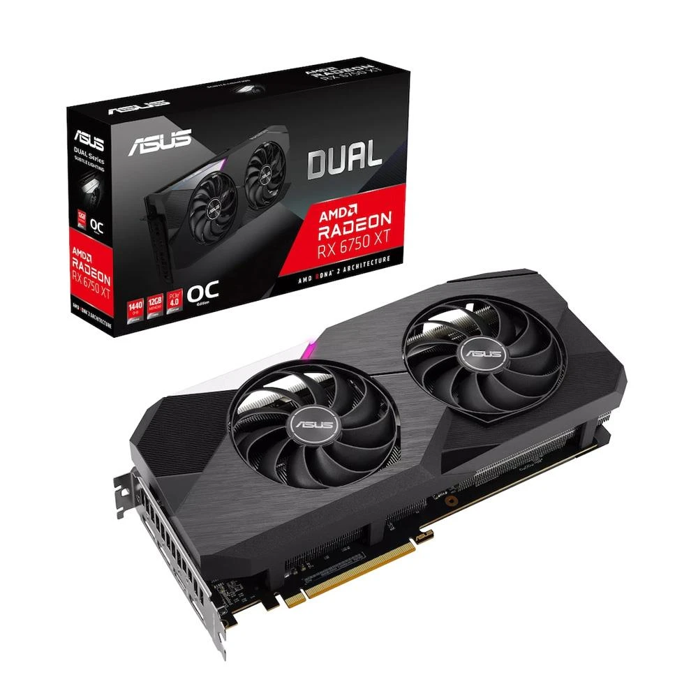 2.El ASUS DUAL Radeon RX 6750 XT OC 12GB GDDR6 192Bit AMD Ekran Kartı (3 Ay Garanti)