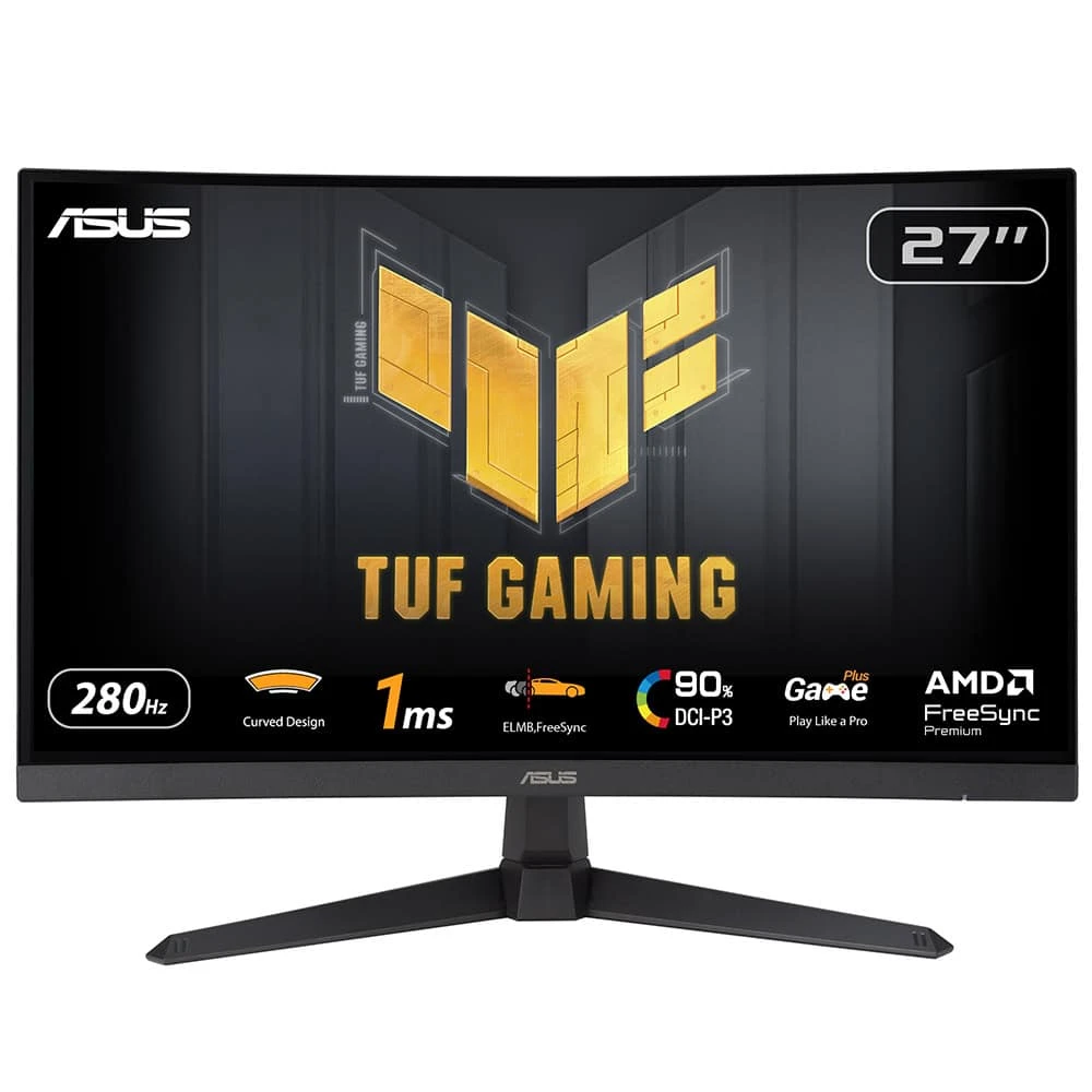 2.EL Asus TUF Gaming VG27VQM1B 27" 1 ms Full HD Curved 280 Hz Oyuncu Monitörü (18 ay garanti)