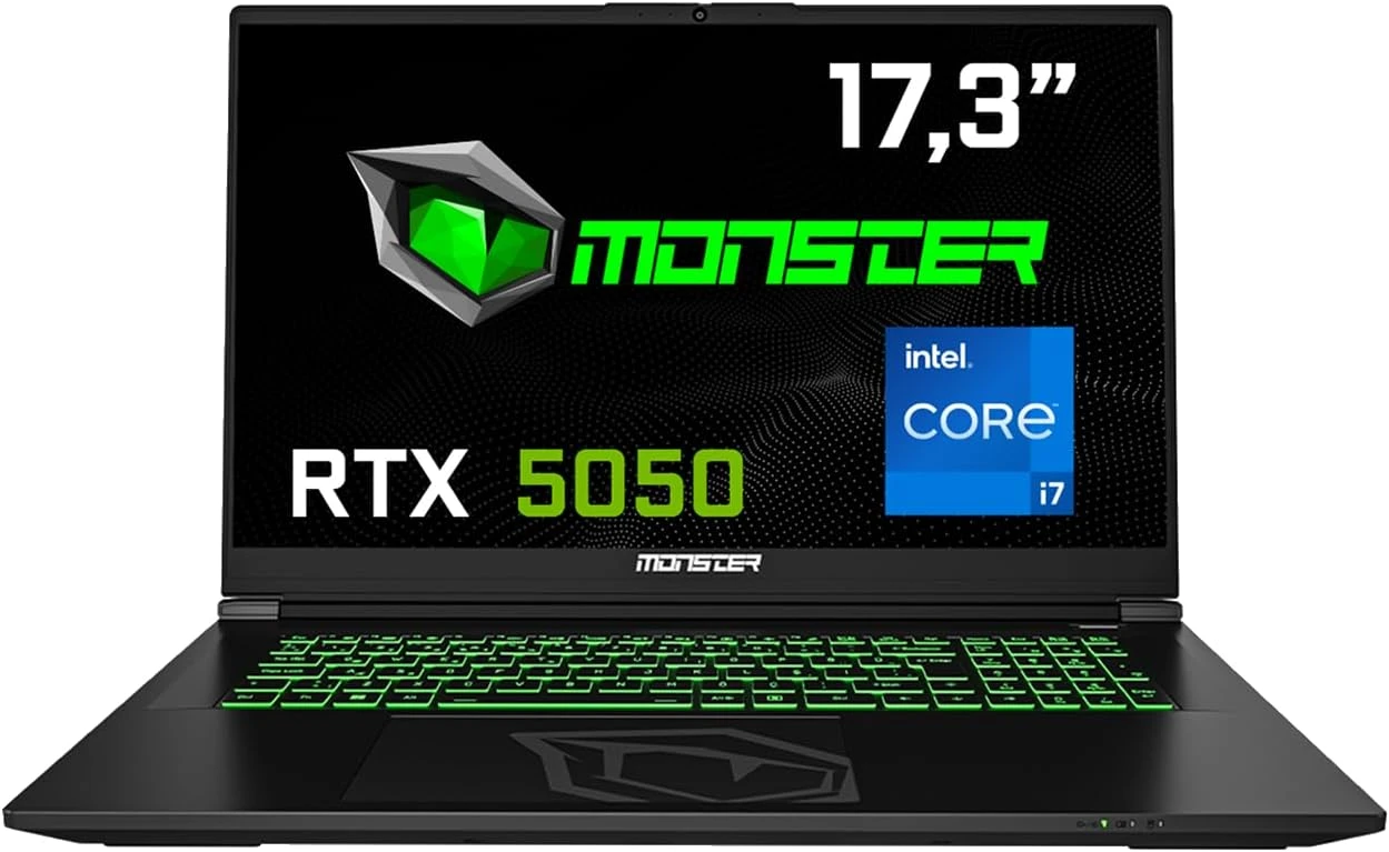 2.EL MONSTER Abra A7 V16.2.2 Intel Core i7 13700HX 32 GB RAM 1 TB SSD 8 GB RTX 5050 FreeDOS 17,3" FHD 144 Hz