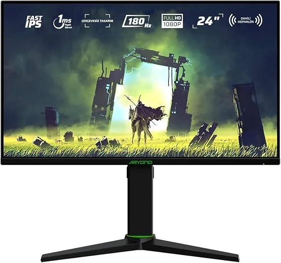 2.EL Monster Aryond A24 V1.1 24" 1 ms Full HD Pivot IPS 144 Hz Oyuncu Monitörü (3 Ay Garanti)