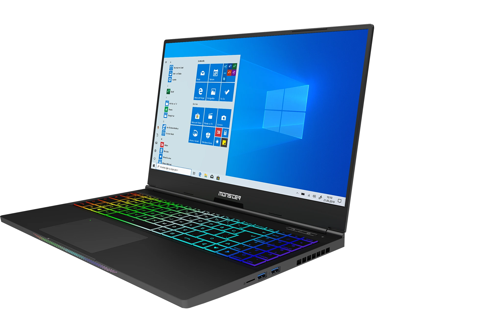 2.EL MONSTER TULPAR T5 V21.1.2 İ7-10750H - 16 GB - 256 GB SSD - RTX2060 15.6'' FULL HD GAMİNG LAPTOP (3 AY GARANTİ)