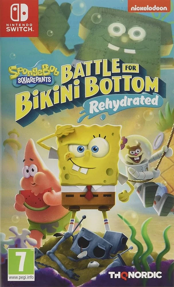 2.EL NINTENDO SWITCH OYUN SPONGE BOB BATTLE FOR BİKİNİ BOTTOM REHYDRATED OYUN