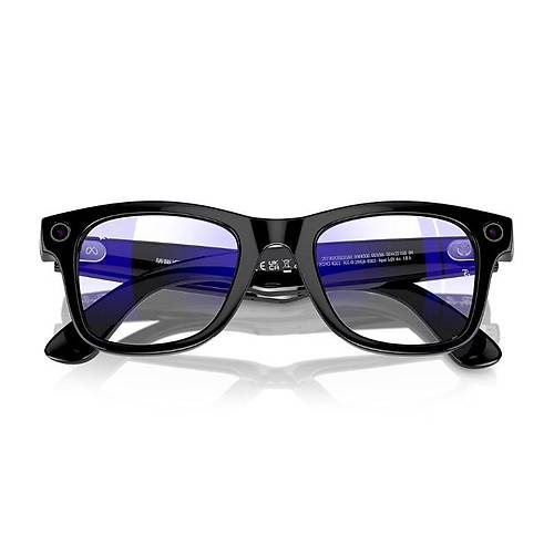 2.EL RAYBAN META WAYFARER AKILLI GÖZLÜK SİYAH ŞEFFAF MAVİ IŞIK FİLTRELİ