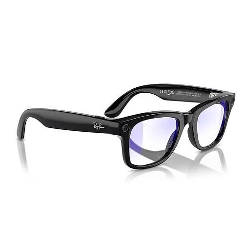 2.EL RAYBAN META WAYFARER AKILLI GÖZLÜK SİYAH ŞEFFAF MAVİ IŞIK FİLTRELİ