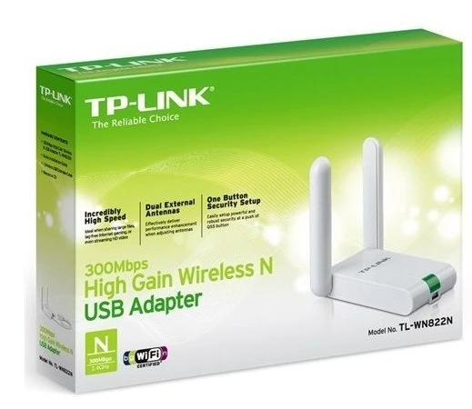 TP-Link TL-WN822N 300Mbps Wi-Fi 2x3dBi USB Adaptör