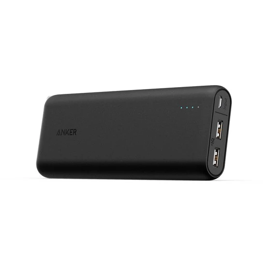 ANKER POWERCORE 20000 TAŞINABİLİR ŞARJ CİHAZI POWERBANK 20000 MAH - ANKER MİCRO USB KABLOSU VE TAŞIMA ÇANTALI