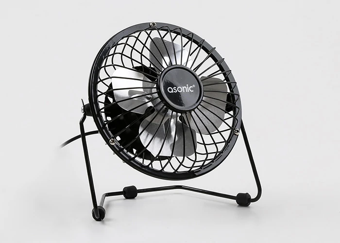 ASONİC AS-F20 MASAÜSTÜ METAL SİYAH USB FAN