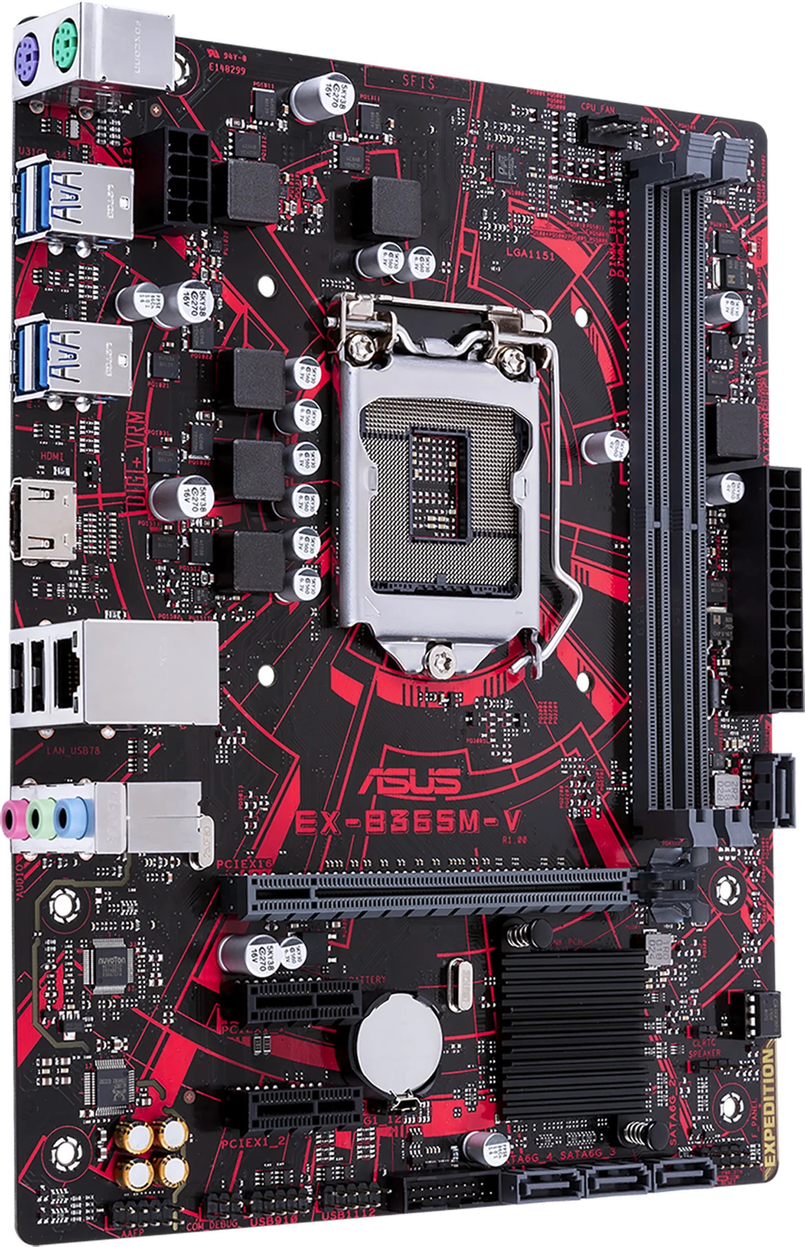 ASUS EX-B365M-V DDR4 2666MHz HDMI mATX 1151p