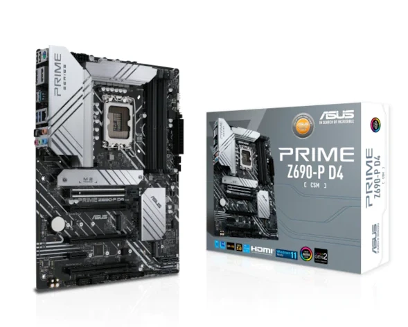 ASUS PRİME Z690-P D4-CSM INTEL Z690 5333 MHZ (OC) DDR4 SOKET 1700 ATX ANAKART