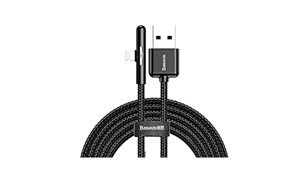 BASEUS IRİDESCENT LAMP MOBİLE OYUNCU ŞARJ USB KABLOSU IPHONE LİGTNİNG 1METRE - SİYAH