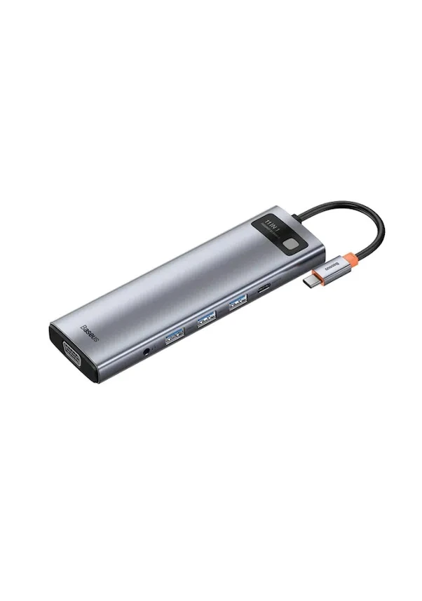 BASEUS METAL GLEAM 11İN1 MULTİFONKSİYONEL TYPE-C HUB DOCK STATİON