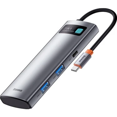 BASEUS METAL GLEAM 7İN1 MULTİFONKSİYONEL HUB DOCK STATİON