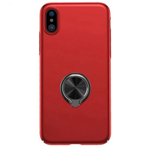 BASEUS RİNG BRACKET İPHONE X KIRMIZI YÜZÜKLÜ KILIF