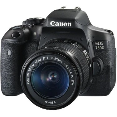 CANON EOS 750D 18-55 MM DC LENS 2 YIL CANON EURASİA GARATİLİ