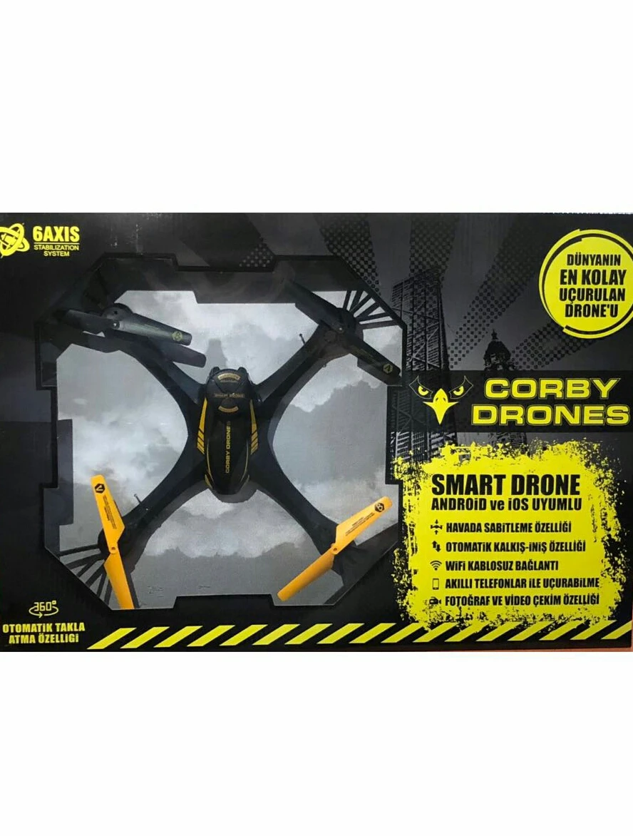 CORBY DRONE CX012 - KOLAY KULLANIM - SABİTLENME ÖZELLİĞİ - KAMERALI