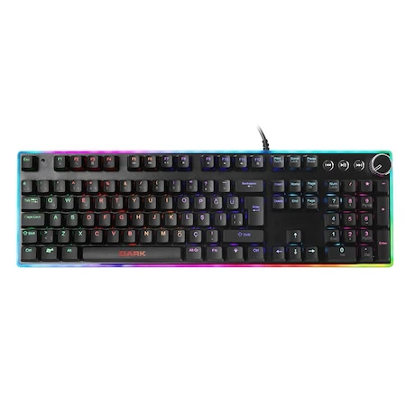 DARK ELİTE FORCE GK2000 BLUE SWITCH RGB AYDINLATMALI MEKANİK OYUNCU KLAVYESİ (DK-AC-GK2000)
