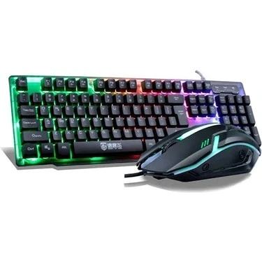 DEİOG DY-T302 OYUNCU KLAVYE MOUSE SET MEKANİK HİSLİ