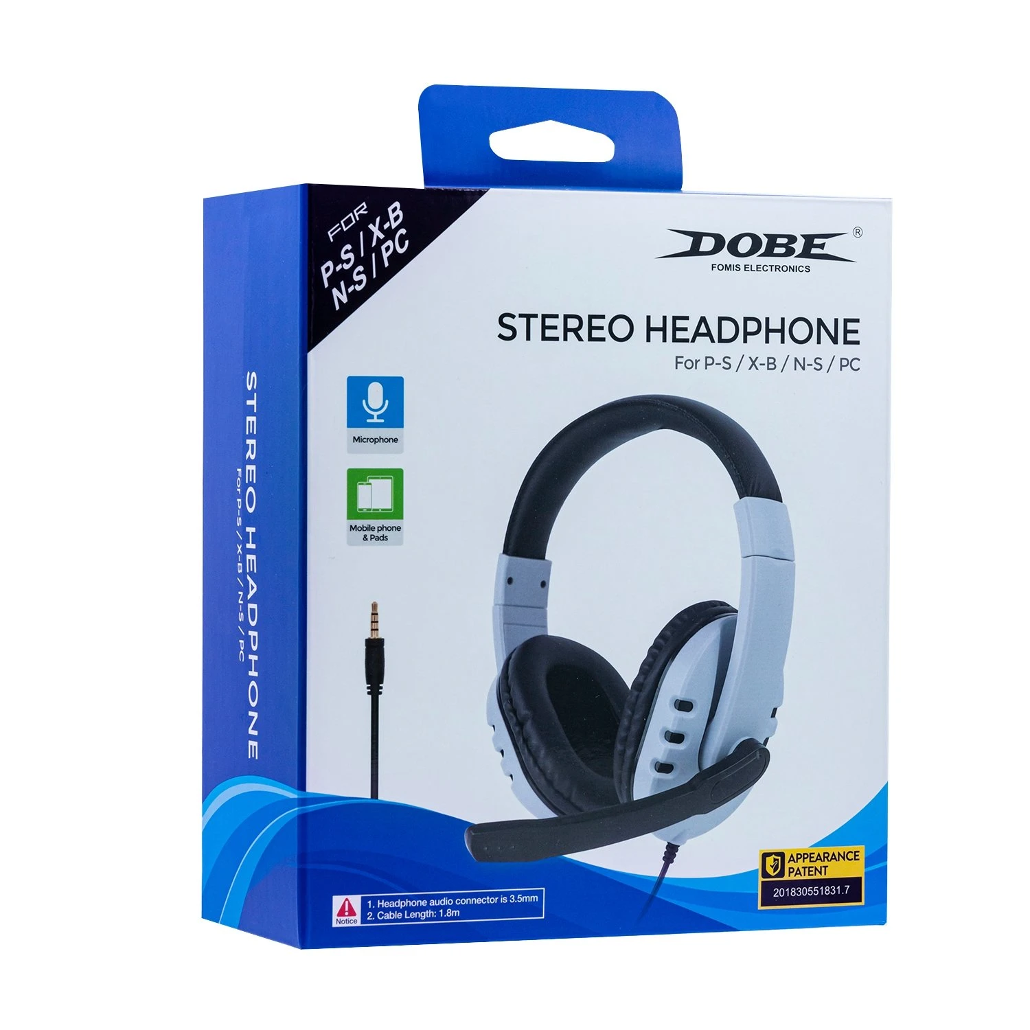 DOBE TY-0820 KABLOLU STREREO KULAKÜSTÜ KULAKLIK PS5/PS4/XBOX ONE/SWITCH/PC