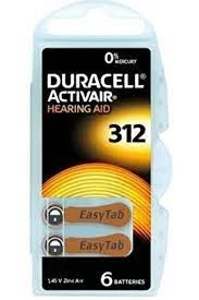 DURACELL 312 NUMARA PİL 6 LI