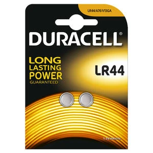DURACELL ALKALİN LR44 DÜĞME PİL 1.5 VOLT 2'Lİ PAKET