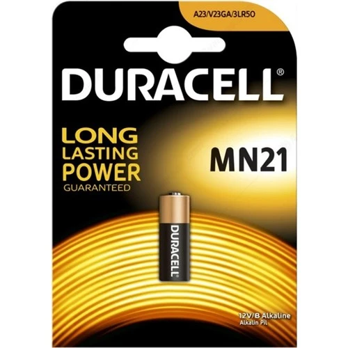 DURACELL ALKALİN MN21 A23/V23GA/3LR50 12 VOLT TEKLİ PİL