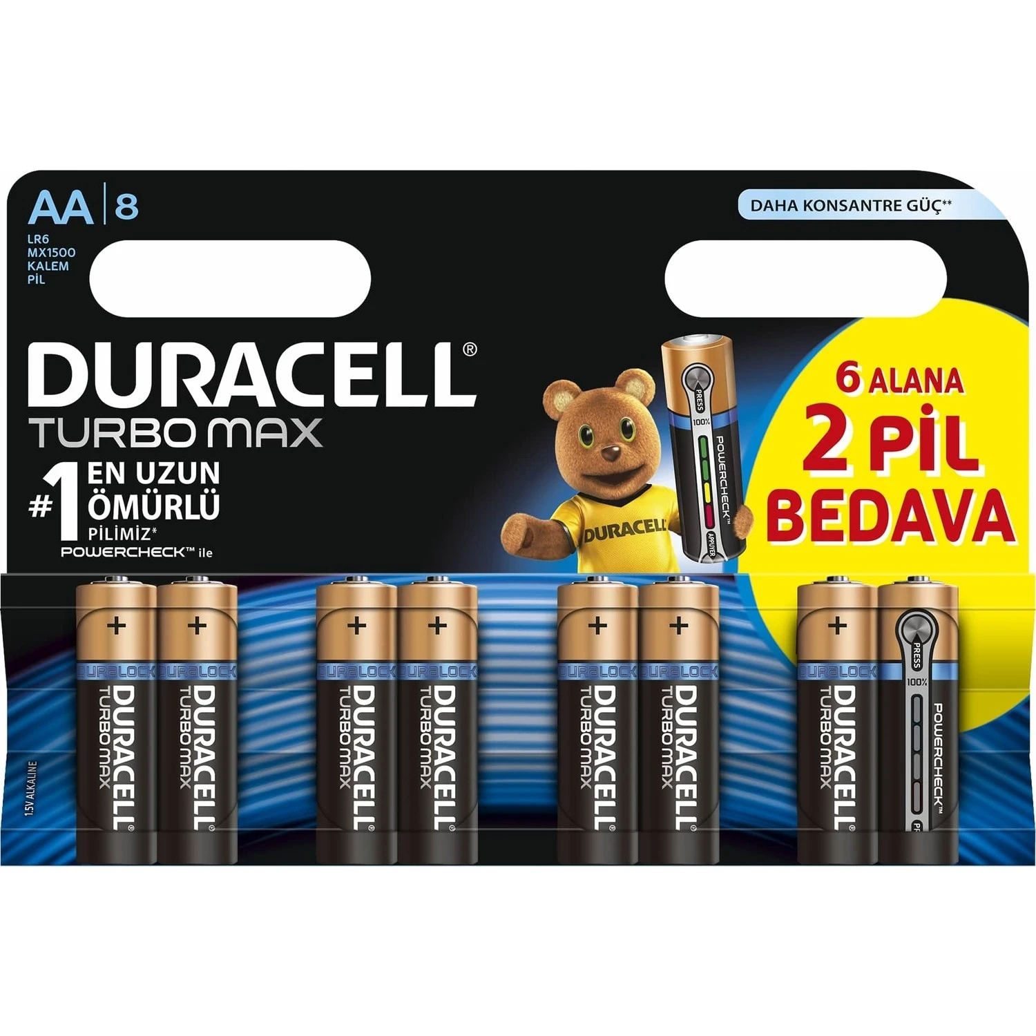 DURACELL ALKALİN ULTRA POWER KALEM PİL AA 4 LÜ PAKET LR6/MX1500 1,5 VOLT