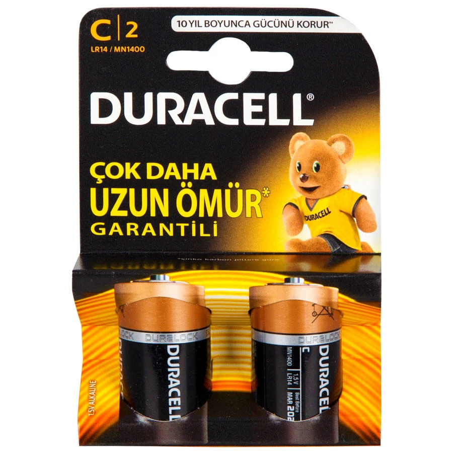 DURACELL TURBOMAX C ORTA 2'Lİ PİL LR14 / MN1400