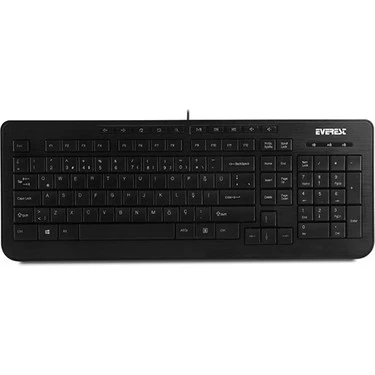 EVEREST DLK-3100U SİYAH USB Q MULTİMEDİA KLAVYE