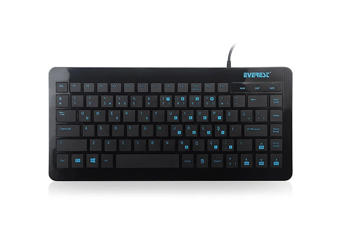 EVEREST KB-410 SİYAH USB Q MİNİ KLAVYE