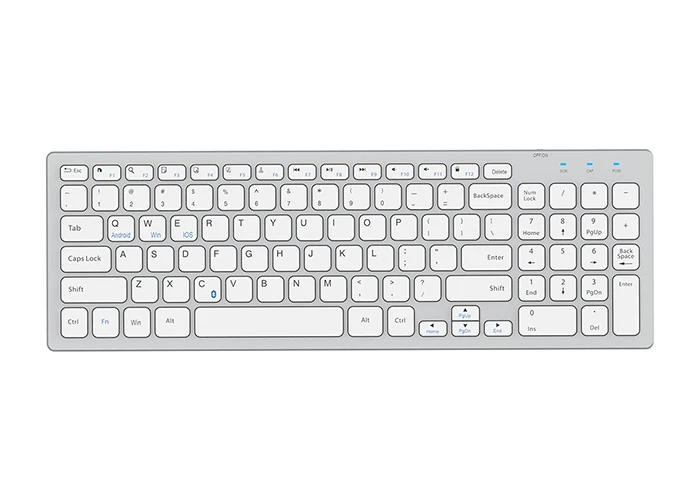 EVEREST KB-80W BEYAZ/GÜMÜŞ 2.4GHZ ULTRA İNCE Q MAC/WİN/ANDROİD/IOS UYUMLU KABLOSUZ KLAVYE
