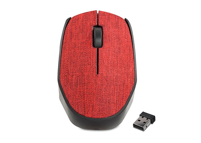 EVEREST KM-218 USB KIRMIZI 2.4GHZ KUMAŞ YÜZEY KABLOSUZ MOUSE