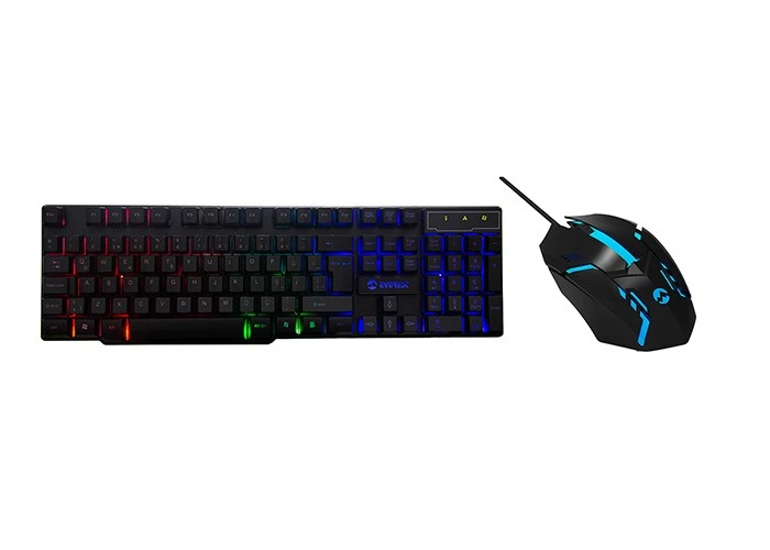 EVEREST KM-G77 X-VAYNE AYDINLATMALI USB GAMİNG KLAVYE MOUSE SET