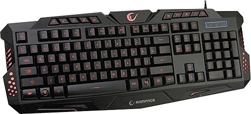 EVEREST RAMPAGE KB-R7 SİYAH USB IŞIKLANDIRMALI Q OYUNCU KLAVYESİ