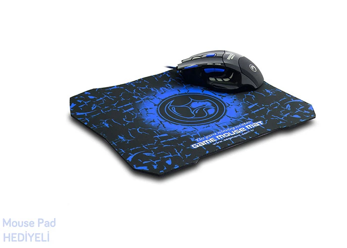 EVEREST SGM-X7B GAMING MAVİ MOUSE + MOUSE PAD - 17192
