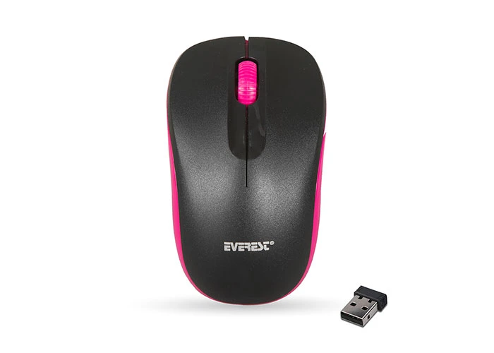 EVEREST SM-165 SİYAH/KIRMIZI 2.4GHZ KABLOSUZ MOUSE
