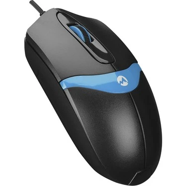 EVEREST SM-220 USB SİYAH/MAVİ 1200DPİ 3D OPTİK KABLOLU MOUSE