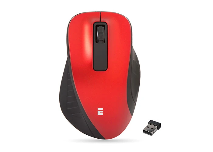 EVEREST SM-360 USB KIRMIZI 3D OPTİK SÜPER SESSİZ ALKALİN PİL KABLOSUZ MOUSE