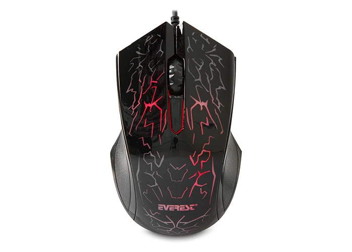 EVEREST SM-68X USB SİYAH 7 RENK AYDINLATMALI OYUNCU MOUSE