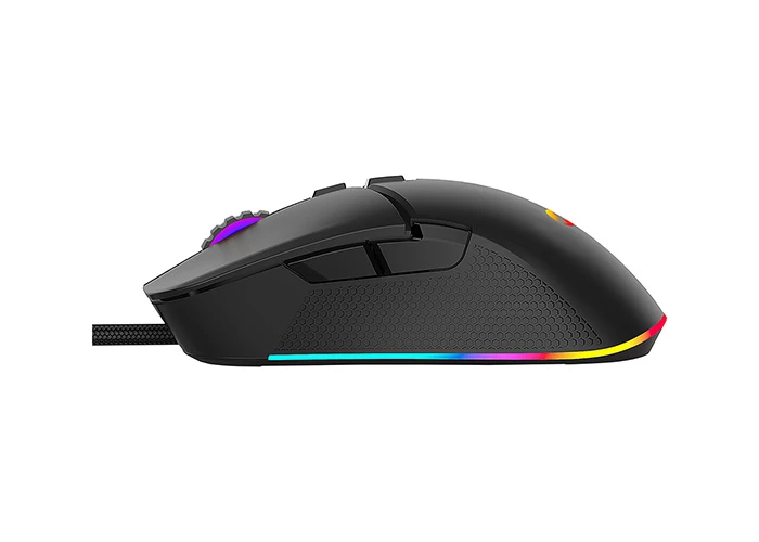 EVEREST SM-G05 X-RACER USB SİYAH 6400DPİ RGB LEDLİ GAMİNG OYUNCU MOUSE