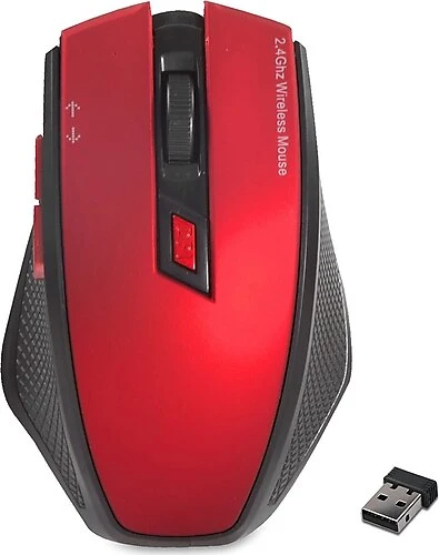 EVEREST SMW-777 USB KIRMIZI 2.4GHZ OPTİK WIRELESS MOUSE.