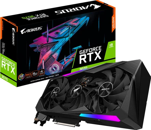 TEŞHİR GİGABYTE RTX3070 AORUS MASTER 8GB 256BİT GDDR6 EKRAN KARTI