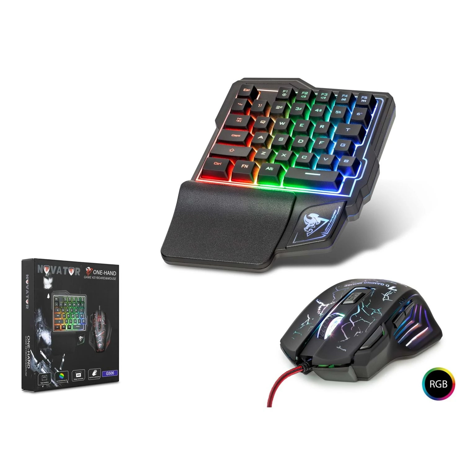 HADRON G506 OYUN KLAVYE & MOUSE SET LEDLİ Q