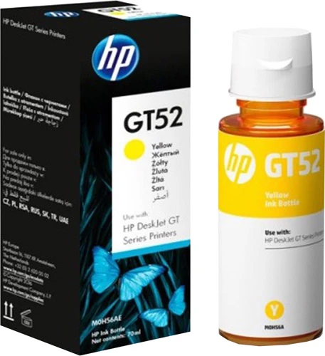 HP GT52 M0H56AE Sarı Mürekkep