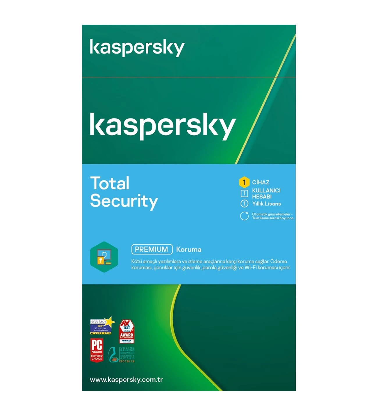 Kaspersky Total Securıty 1 Kullanıcı 1 Yıl