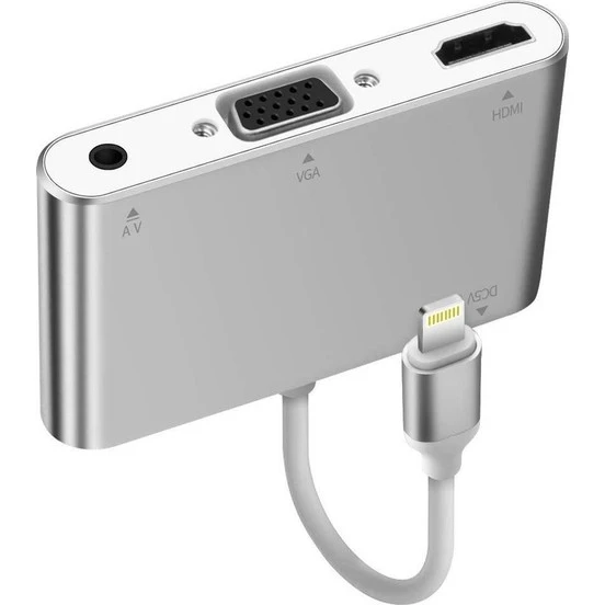 LIGHTNING TO HDMI + VGA + AUDIO ÇEVİRİCİ