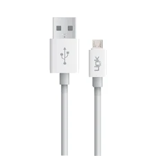 LINK TECH K574 SAFE LİGHTNİNG USB METAL BAŞLI 2000 MM ŞARJ KABLOSU BEYAZ